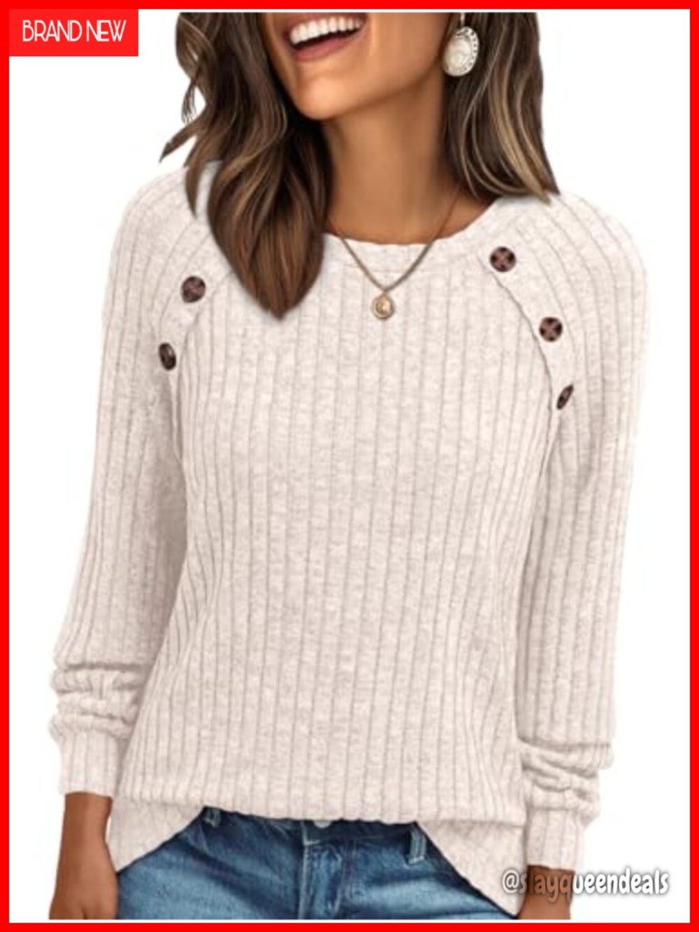 Womens Long Sleeve Tunic Top Soft Solid Relaxed Fit